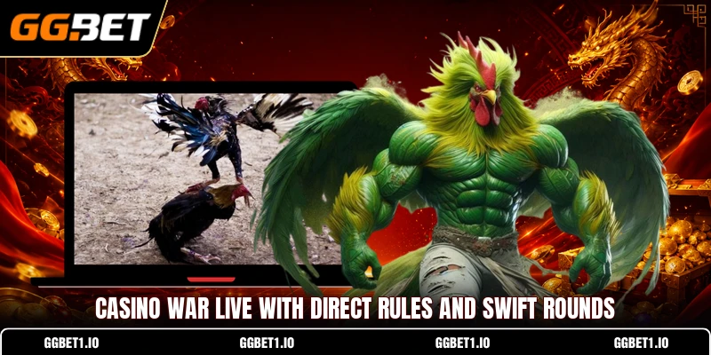 Casino War Live with direct rules and swift rounds