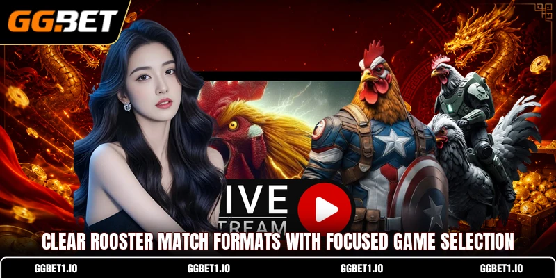 Clear rooster match formats with focused game selection