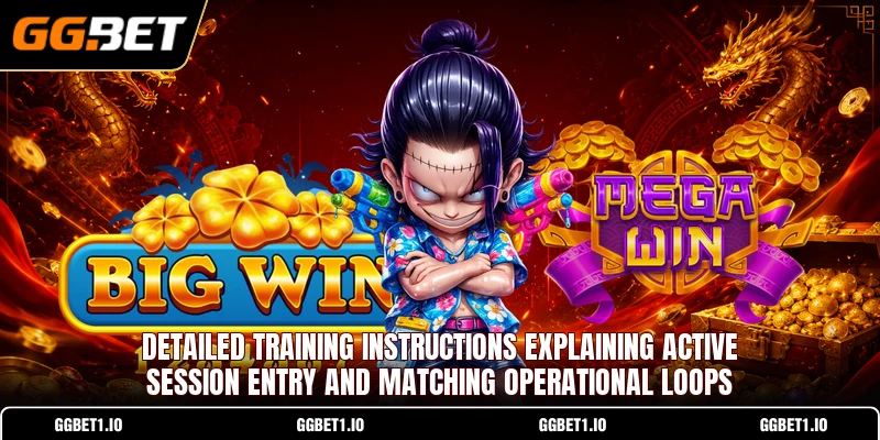 Detailed training instructions explaining active session entry and matching operational loops