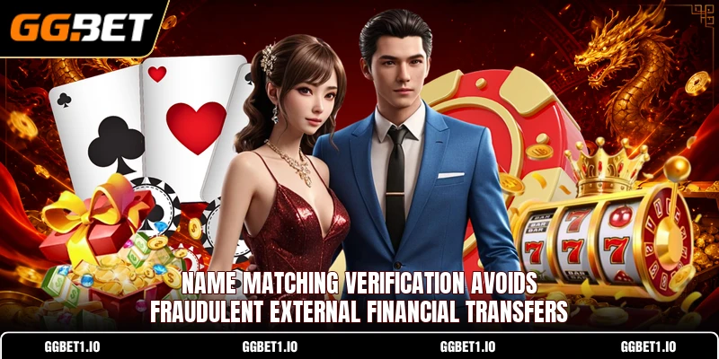 Name matching verification avoids fraudulent external financial transfers Name matching verification avoids fraudulent external financial transfers