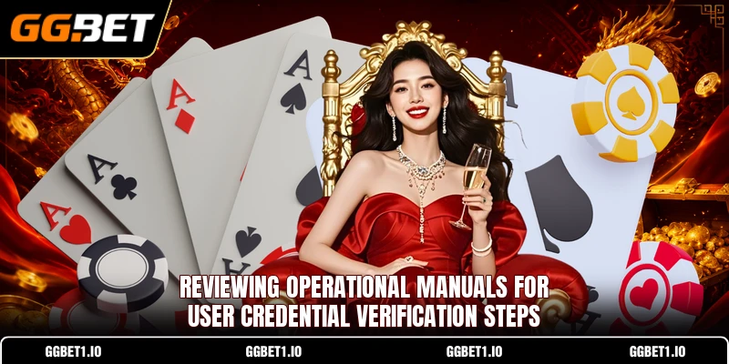 Reviewing operational manuals for user credential verification steps Reviewing operational manuals for user credential verification steps