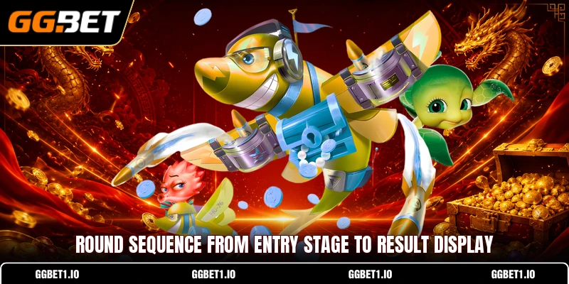 Round sequence from entry stage to result display