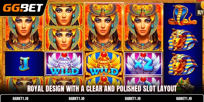 Royal design with a clear and polished slot layout Royal design with a clear and polished slot layout