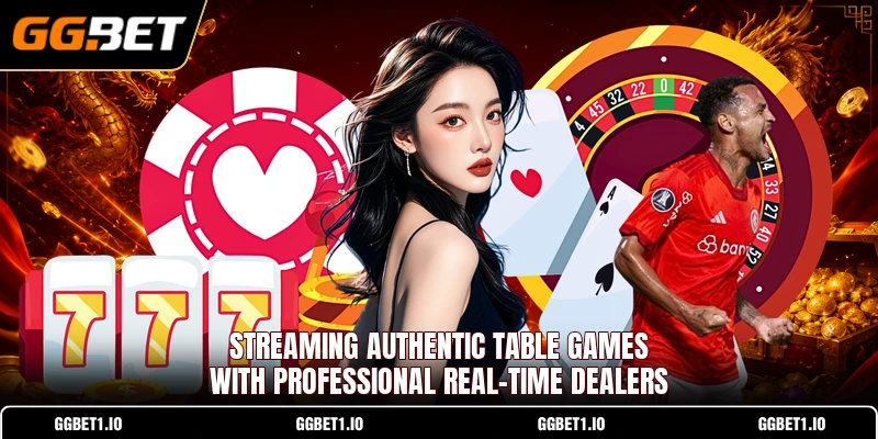 Streaming authentic table games with professional real-time dealers Streaming authentic table games with professional real-time dealers