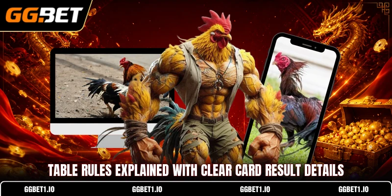 Table rules explained with clear card result details